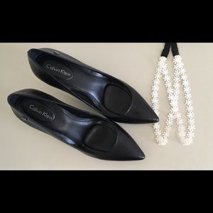 Calvin Klein Nyla Kid Leather heels